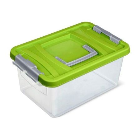 Контейнер пищевой 8л 348*232*165мм пластик оливковый С206ОЛВ (7)