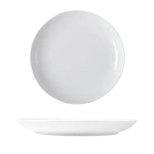 Тарелка глубокая 500мл 20см фарфор белье Соната СНЕЖНЫЙ БАРС (24)