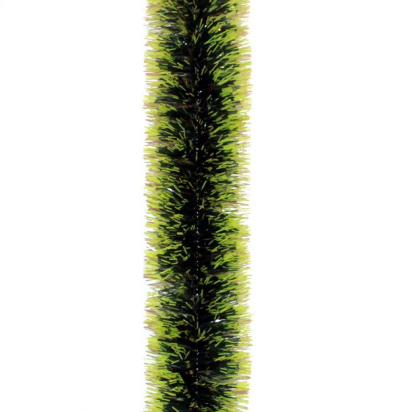 Мишура 2м 7см зеленая с салатовыми кончиками Г-257 (50)