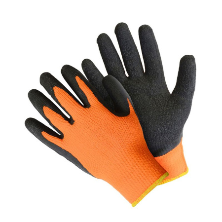 Перчатки акриловые обливные 1/2 рельефная ладонь ЛЮКС (480)