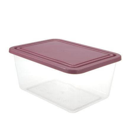 Контейнер пищевой 800мл пластик Ягодный прямоугольный (40)