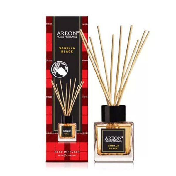 Аромадиффузор 50мл Sticks Tartan Vanilla Black (Ванила Блэк) RHP02 (24)