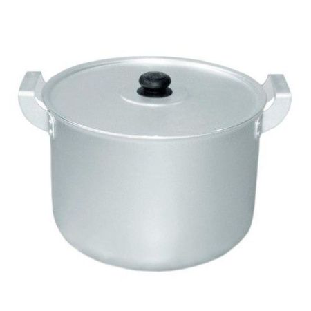 Кастрюля 4,5л алюминий КЛАССИКА высокая матовая мет.крышка (12)