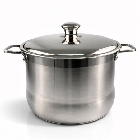 Кастрюля 13,6л 28*22см нерж.сталь с мет.крышкой индукция JC-18167