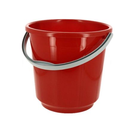 Ведро 15л пластик пищевое красное ВП15-01 (10)