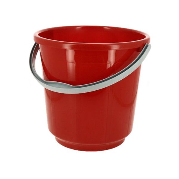 Ведро 15л пластик пищевое красное ВП15-01 (10)