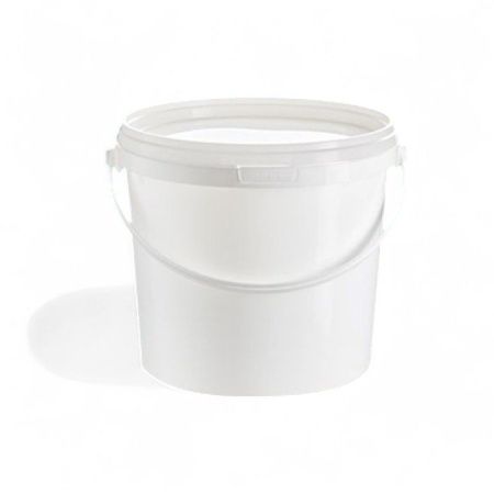 Ведро 5,6л пластик белое с крышкой