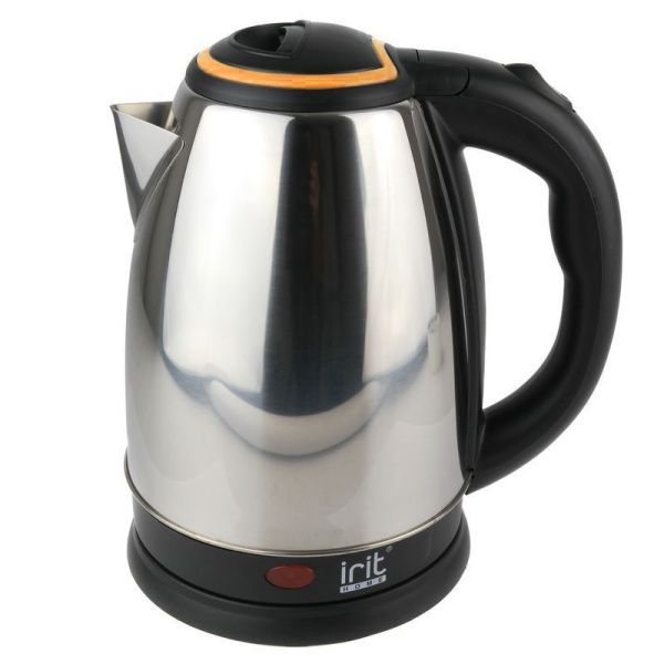 Чайник электрический нерж.сталь 1,8л 1500Вт диск.нагр.эл-т, оранжевый IR-1350 (12)