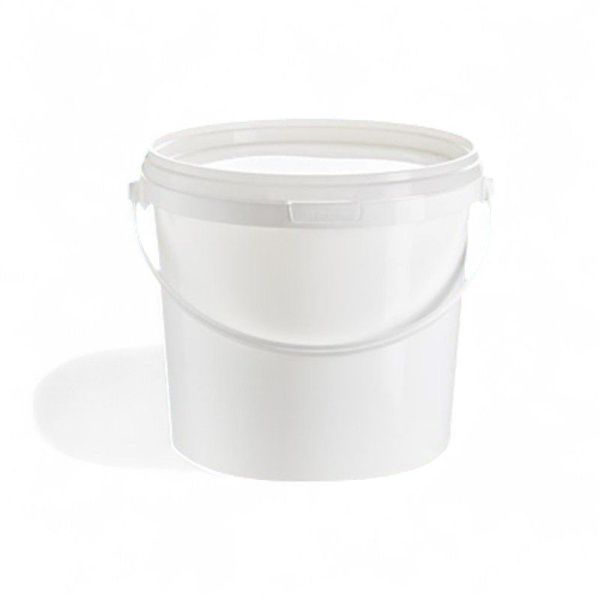 Ведро 5,6л пластик белое с крышкой