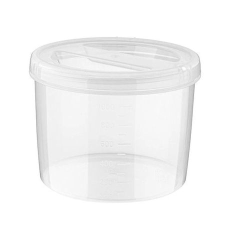 Контейнер пищевой 1,2л 14*11см пластик ВИНТАЖ ТВИСТ с завинчивающейся крышкой (28) /11654