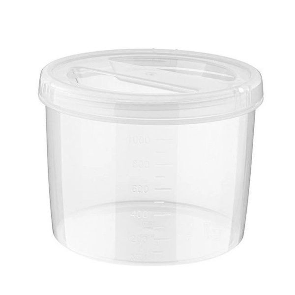 Контейнер пищевой 1,2л 14*11см пластик ВИНТАЖ ТВИСТ с завинчивающейся крышкой (28) /11654