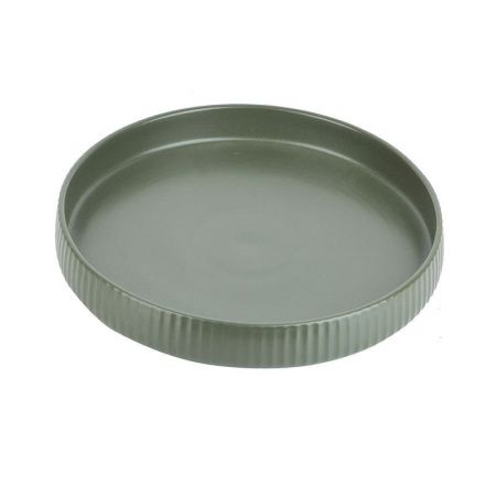 Блюдо 24,5*3,5см фарфор Scandi. Green Olive круглое (18)