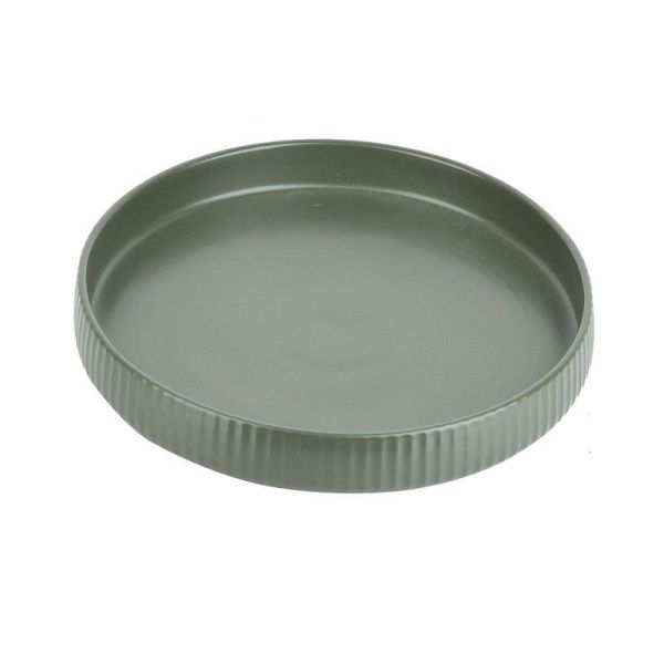 Блюдо 24,5*3,5см фарфор Scandi. Green Olive круглое (18)