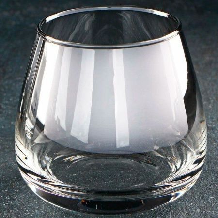 Стаканы набор 4шт 300мл стекло СЕРЕБРЯНАЯ ДЫМКА низкие (4)