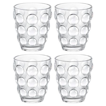 Стаканы набор 4шт 280мл стекло BUBBLES (6)
