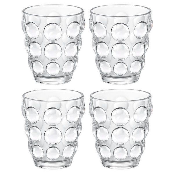 Стаканы набор 4шт 280мл стекло BUBBLES (6)