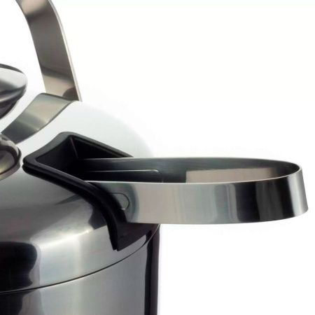 Ведерко для льда с крышкой 1,3л нерж.сталь щипцы, поддон с отверстиями, серебристый, арт. 7766 (12)