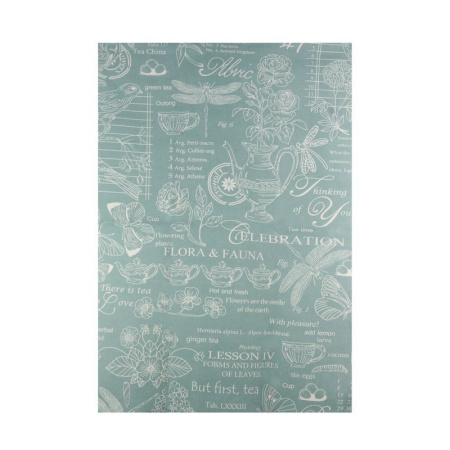 Полотенце кухонное 45*70см рогожка ВЕРСАЛЬ АКВАМАРИН с каймой LeSonnet арт. 6 ВЫВОД