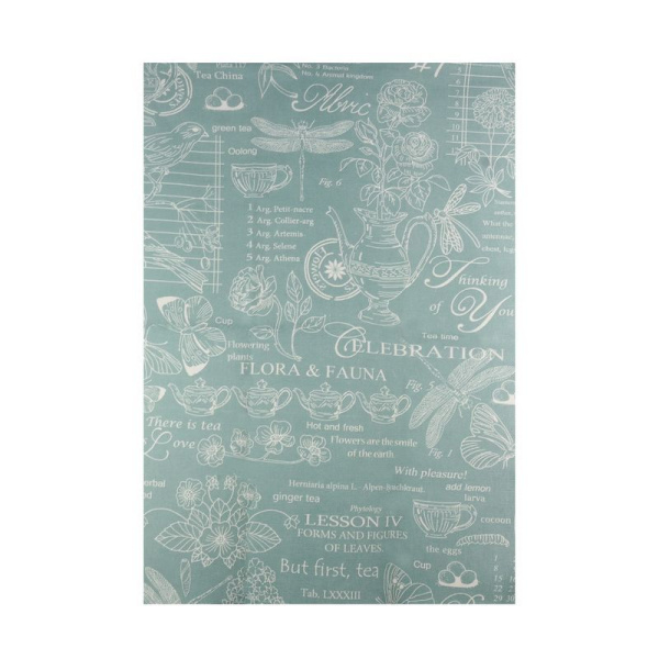 Полотенце кухонное 45*70см рогожка ВЕРСАЛЬ АКВАМАРИН с каймой LeSonnet арт. 6 ВЫВОД