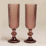 Бокалы для шампанского набор 2шт 150мл стекло МОДЕРН розовый 18,5*5,5см