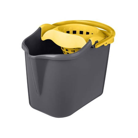 Ведро с отжимом 13л пластик Grenada прямоугольное ярко-желтый (6) 221225802/02