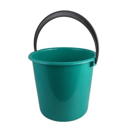 Ведро 5л пластик бирюзовое ударопрочное (жесткое) без крышки В5-02 (20)