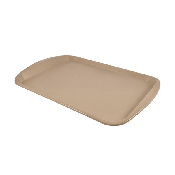 Поднос 47*33см пластик шоколадный мокко прямоугольный (20)