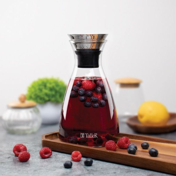 Кувшин 1200мл стекло с мет.крышкой TalleR  TR-98190 (6)